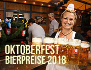 Bierpreis Oktoberfest 2018 - die Preisentwicklung bei den Getränken Bierpreise, Limonaden- und Tafelwasserpreise (©Foto: Martin Schmitz)